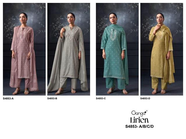 Ganga lirien 4853 textiles wholesale dress material bengaluru karnataka